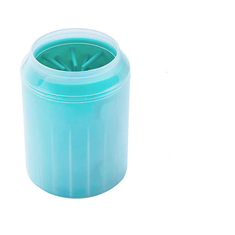 Teal paw cleaner cup